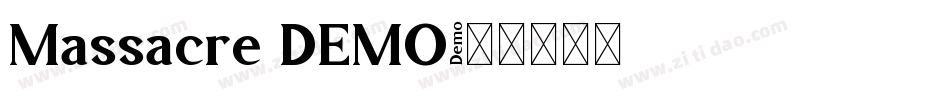 Massacre DEMO字体转换